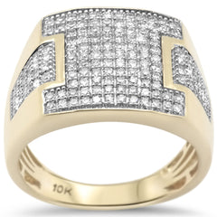 DIAMOND CLOSEOUT!  1.01ct G SI 10K Yellow Gold Diamond Men's Ring Size 10