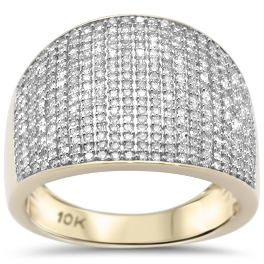 DIAMOND CLOSEOUT!  1.35ct G SI 10K Yellow Gold Diamond Men's Ring Size 10