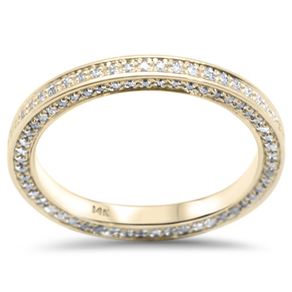 DIAMOND CLOSEOUT! .49ct G SI 14K Yellow Gold Diamond Engagement Anniversary Band Ring Size 6.5