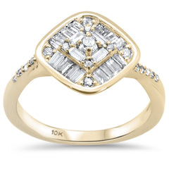 DIAMOND CLOSEOUT! .48ct G SI 10K Yellow Gold Diamond Engagement Ring Size 6.5