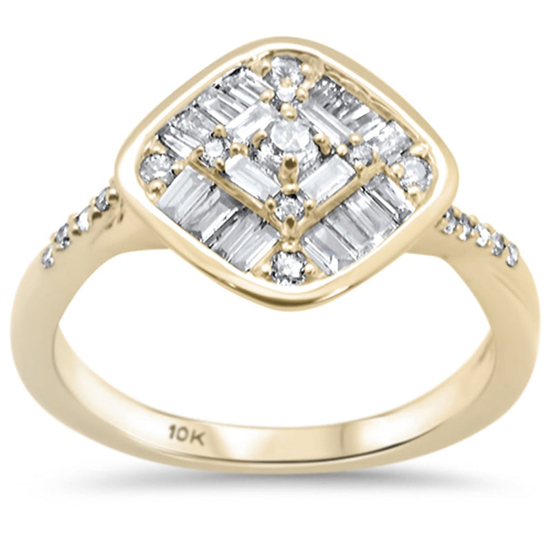 DIAMOND CLOSEOUT! .48ct G SI 10K Yellow Gold Diamond Engagement Ring Size 6.5