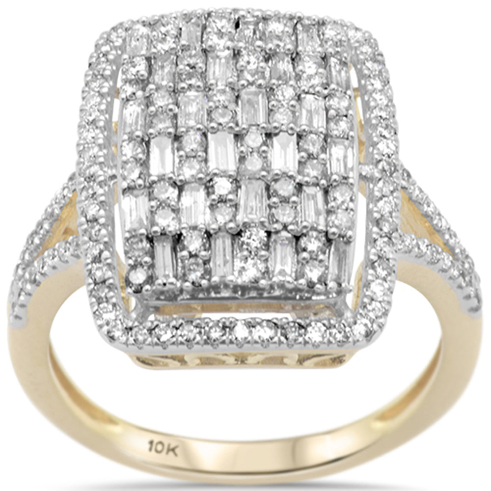 DIAMOND CLOSEOUT! .97ct G SI 10K Yellow Gold Diamond Engagement Ring Size 6.5