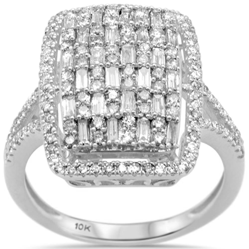 DIAMOND CLOSEOUT!  .90ct G SI 10K White Gold Diamond Engagement Ring Size 6.5