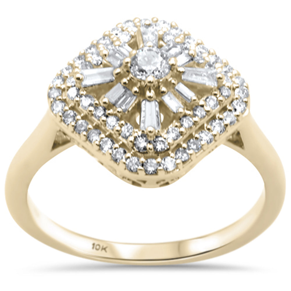 DIAMOND CLOSEOUT!  .48ct G SI 10K Yellow Gold Diamond Engagement Ring Size 6.5