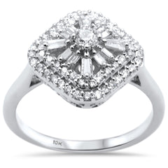 DIAMOND CLOSEOUT!  .49ct G SI 10K White Gold Diamond Engagement Ring Size 6.5