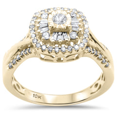 DIAMOND CLOSEOUT!  .48ct G SI 10K Yellow Gold Diamond Engagement Ring Size 6.5