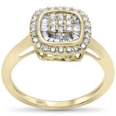 DIAMOND CLOSEOUT! .47ct G SI 10K Yellow Gold Diamond Engagement Ring Size 6.5