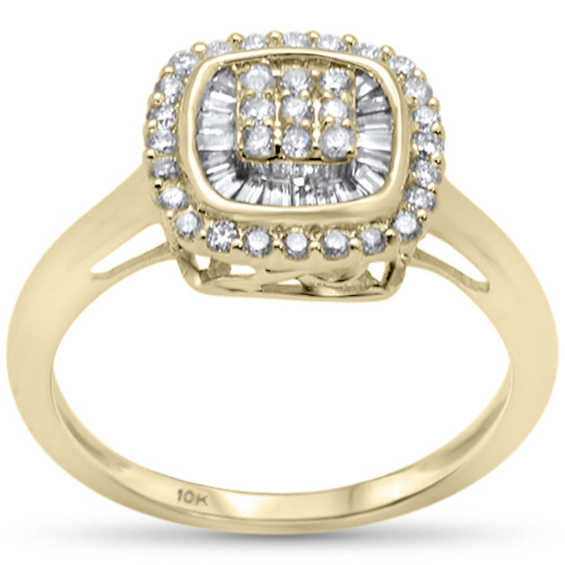 DIAMOND CLOSEOUT! .47ct G SI 10K Yellow Gold Diamond Engagement Ring Size 6.5