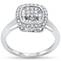 DIAMOND CLOSEOUT! .51ct G SI 10K White Gold Diamond Engagement Ring Size 6.5