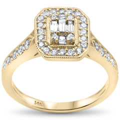 SPECIAL! .53ct G SI 14K Yellow Gold Ladies Diamond Engagement Ring Size 6.5