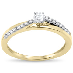 SPECIAL! .23ct G SI 14K Yellow Gold Diamond Engagement Ring Size 6.5