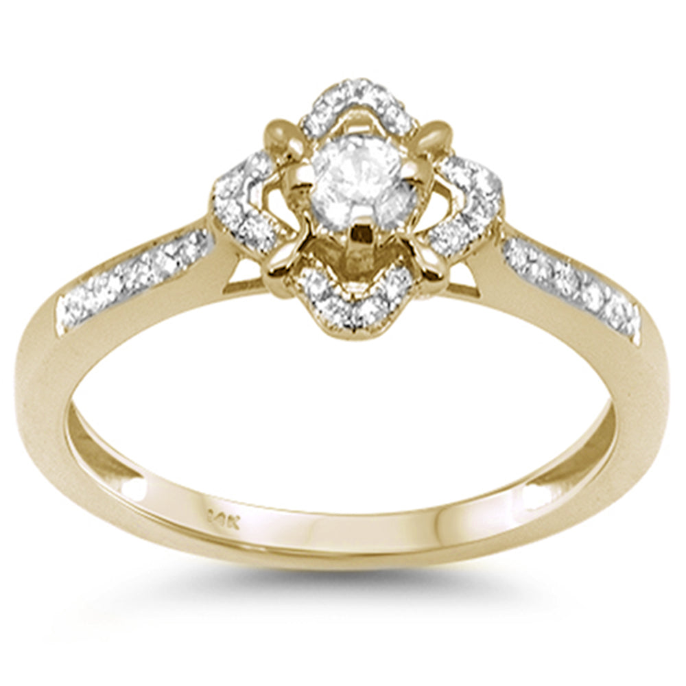 DIAMOND CLOSEOUT! .25ct G SI 14K Yellow Gold Diamond Engagement Ring Size 6.5