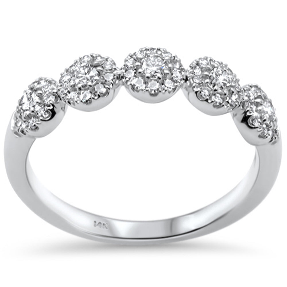 DIAMOND CLOSEOUT!  .50ct G SI 14K White Gold Diamond Band Ring Size 6.5