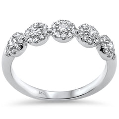 DIAMOND CLOSEOUT!  .50ct G SI 14K White Gold Diamond Band Ring Size 6.5