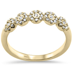 DIAMOND CLOSEOUT! .24ct G SI 14K Yellow Gold Diamond Band Ring Size 6.5