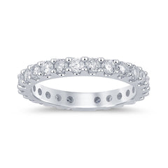 SPECIAL!1.30ct G SI 14K White Gold Diamond Eternity Band Ring Size 6.5