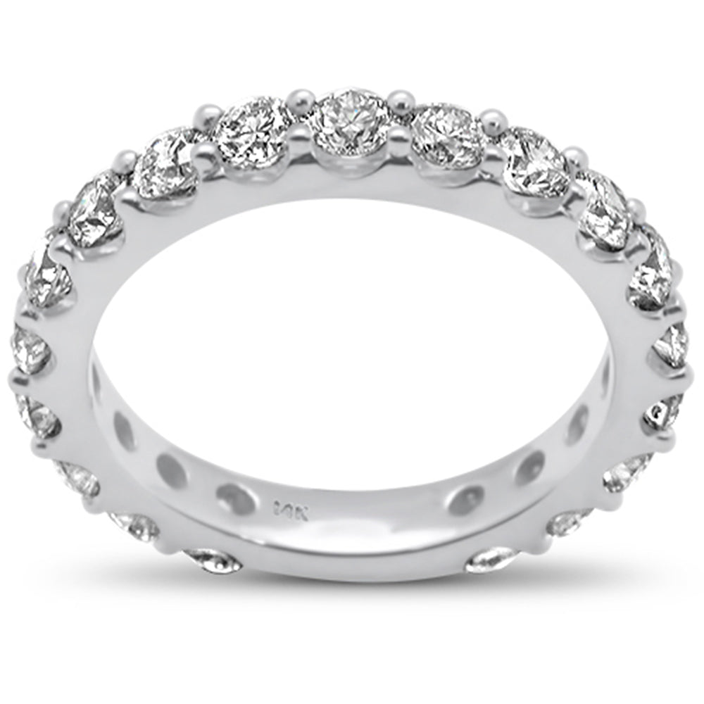 SPECIAL!  1.82ct G SI 14K White Gold Diamond Eternity Band Ring Size 6.5