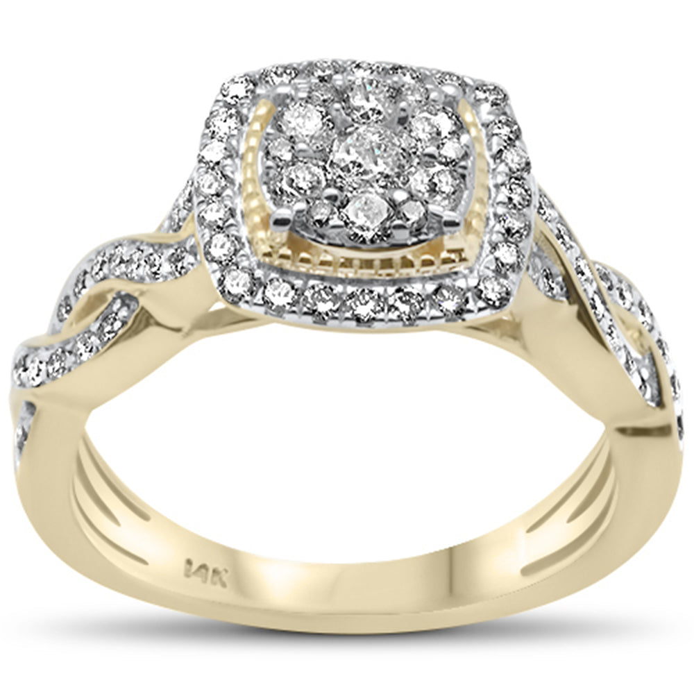 DIAMOND CLOSEOUT! .70ct G SI 14K Yellow Gold Diamond Engagement Ring Size 6.5