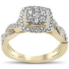 DIAMOND CLOSEOUT! .70ct G SI 14K Yellow Gold Diamond Engagement Ring Size 6.5