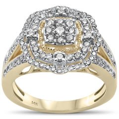 DIAMOND CLOSEOUT! .89ct G SI 14K Yellow Gold Diamond Engagement Ring Size 6.5