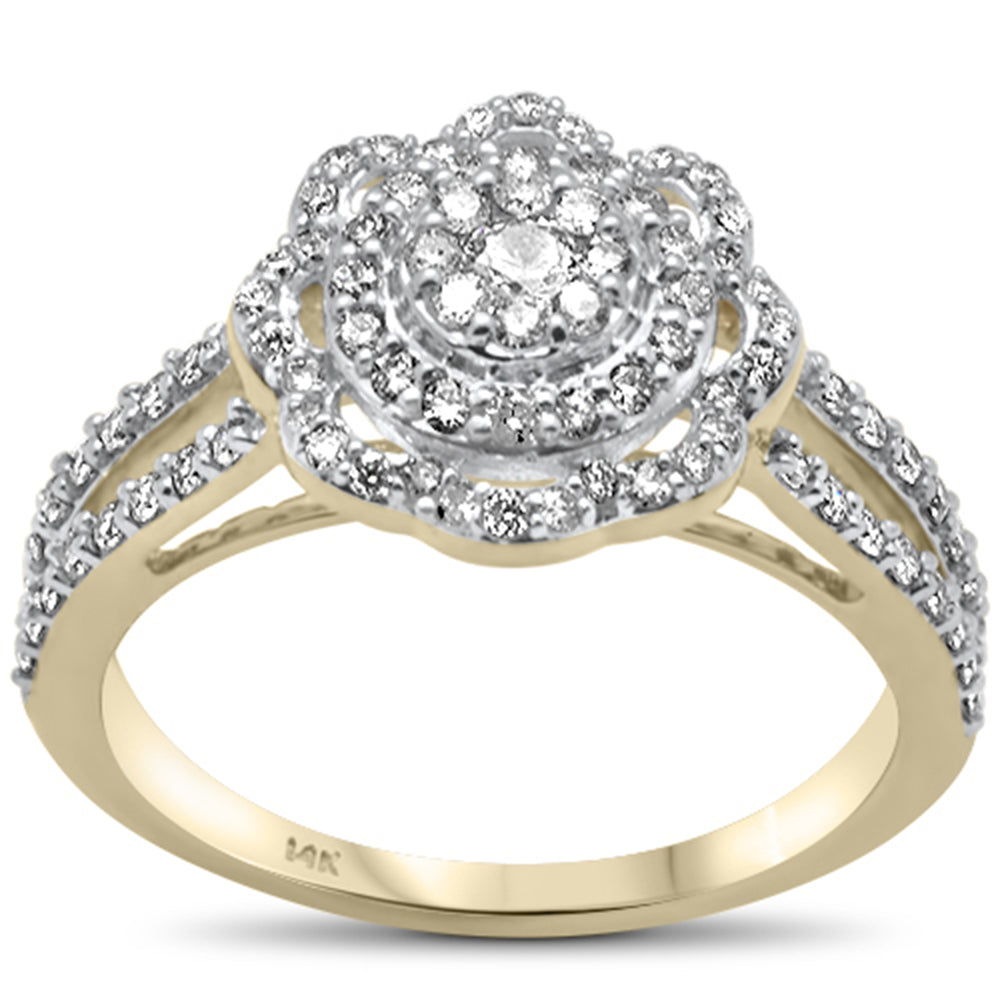 DIAMOND CLOSEOUT! .63ct G SI 14K Yellow Gold Diamond Engagement Ring Size 6.5