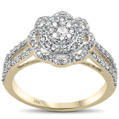 DIAMOND CLOSEOUT! .63ct G SI 14K Yellow Gold Diamond Engagement Ring Size 6.5