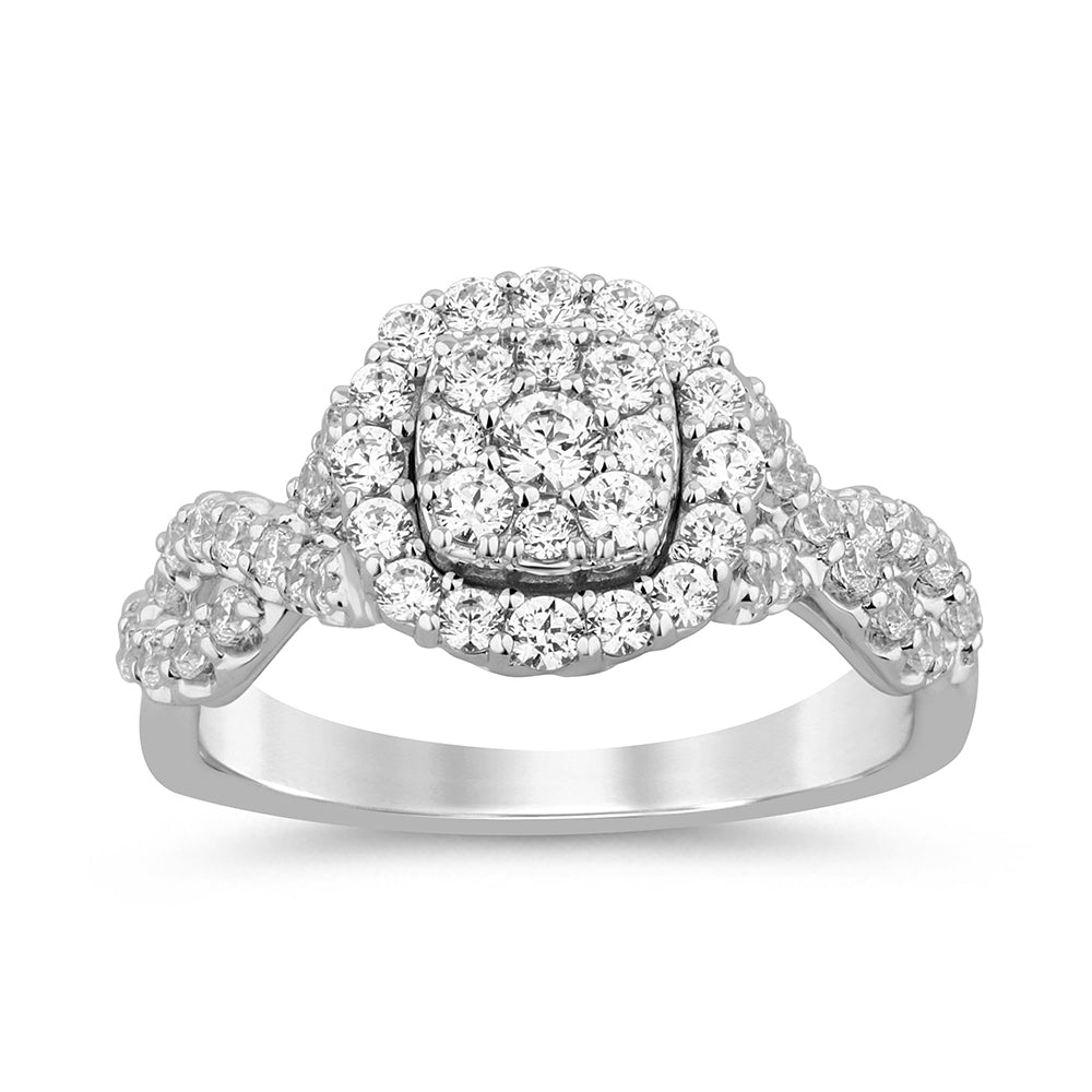 DIAMOND CLOSEOUT!  1.00ct G SI 14K White Gold Diamond Engagement Ring Size 6.5
