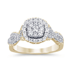 DIAMOND CLOSEOUT! 1.10ct G SI 14K Yellow Gold Diamond Engagement Ring Size 6.5