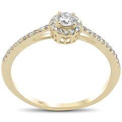 DIAMOND CLOSEOUT! .26ct G SI 14K Yellow Gold Diamond Engagement Ring Size 6.5