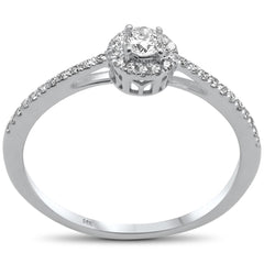 .24ct G SI 14K White Gold Diamond Engagement Ring Size 6.5