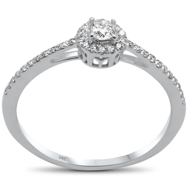 .24ct G SI 14K White Gold Diamond Engagement Ring Size 6.5