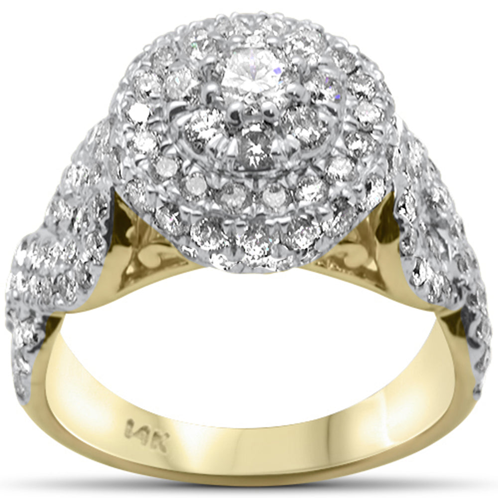 DIAMOND CLOSEOUT! 2.35ct G SI 14K Yellow Gold Diamond Engagement Ring