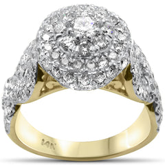 DIAMOND CLOSEOUT! 2.35ct G SI 14K Yellow Gold Diamond Engagement Ring