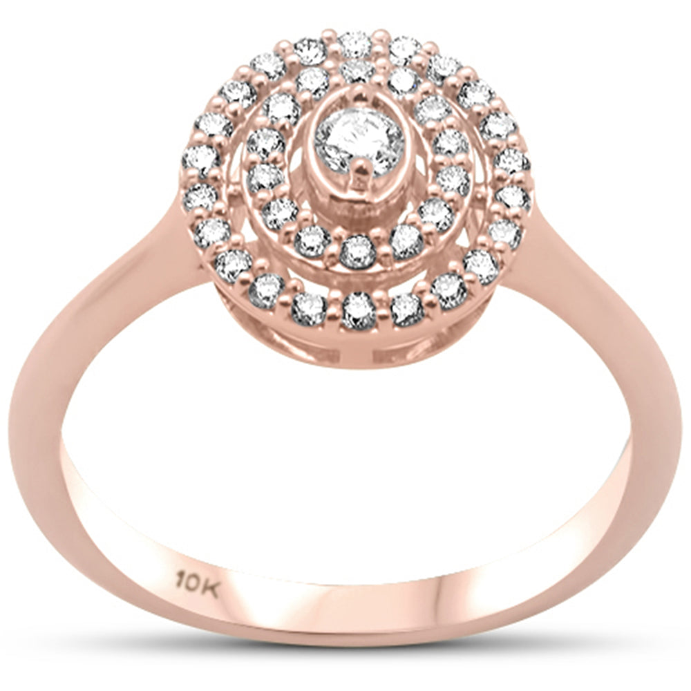 DIAMOND CLOSEOUT! .29ct G SI 10K Rose Gold Diamond Engagement Ring