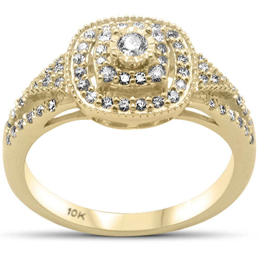 DIAMOND CLOSEOUT! .38ct G SI 10K Yellow Gold Diamond Engagement Ring