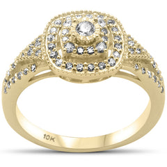 DIAMOND CLOSEOUT! .38ct G SI 10K Yellow Gold Diamond Engagement Ring