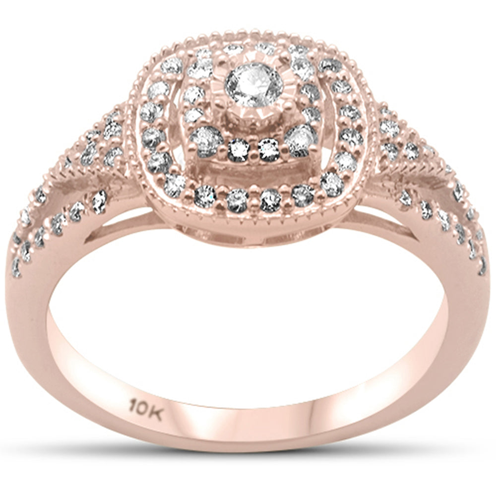 DIAMOND CLOSEOUT! .36ct G SI 10K Rose Gold Diamond Engagement Ring