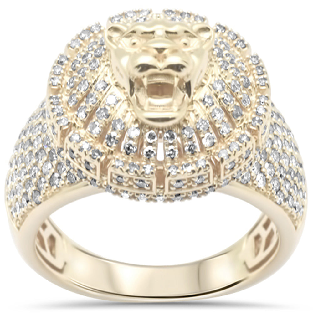 DIAMOND CLOSEOUT! 1.48ct G SI 14K Yellow Gold Diamond Men's Ring Size 10