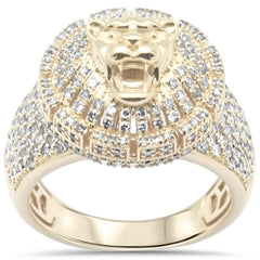 DIAMOND CLOSEOUT! 1.48ct G SI 14K Yellow Gold Diamond Men's Ring Size 10