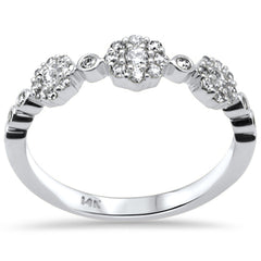 DIAMOND CLOSEOUT! .39ct G SI 14K White Gold Diamond Fashion Band Ring Size 6.5