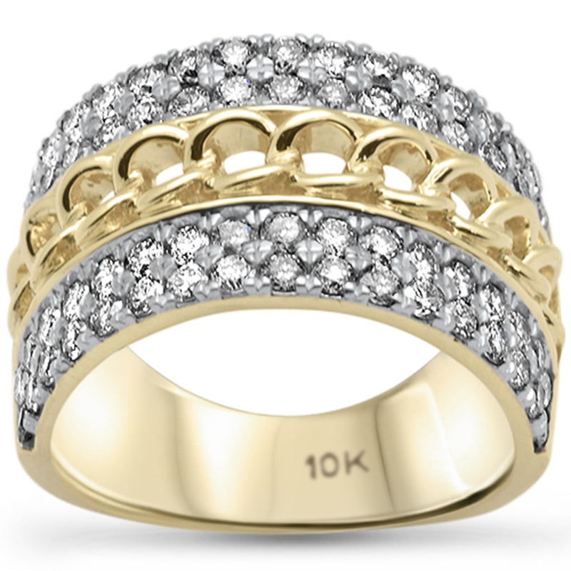 DIAMOND CLOSEOUT!  2.07ct G SI 10K Yellow Gold Men's Diamond Ring Band Size 10