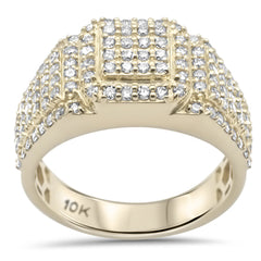 DIAMOND CLOSEOUT!  1.43ct G SI 10K Yellow Gold Men's Ring Band