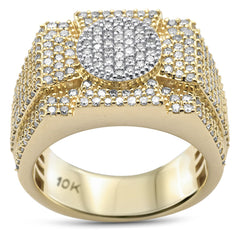 DIAMOND  CLOSEOUT!  2.00ct G SI 10K Yellow Gold Men's Ring Band