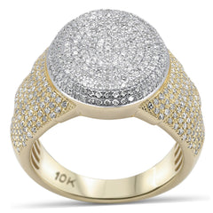 DIAMOND CLOSEOUT! 1.54ct G SI 10K Yellow Gold Men's Ring Band