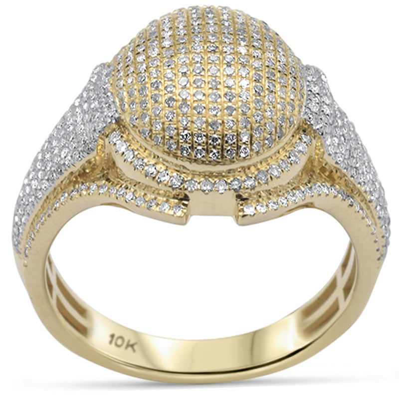 DIAMOND CLOSEOUT! .92ct G SI 10K Yellow Gold Men's Ring Band
