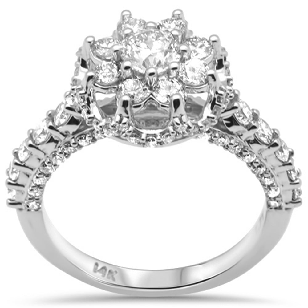 DIAMOND CLOSEOUT! 1.71ct G SI 14K White Gold Engagement Ring