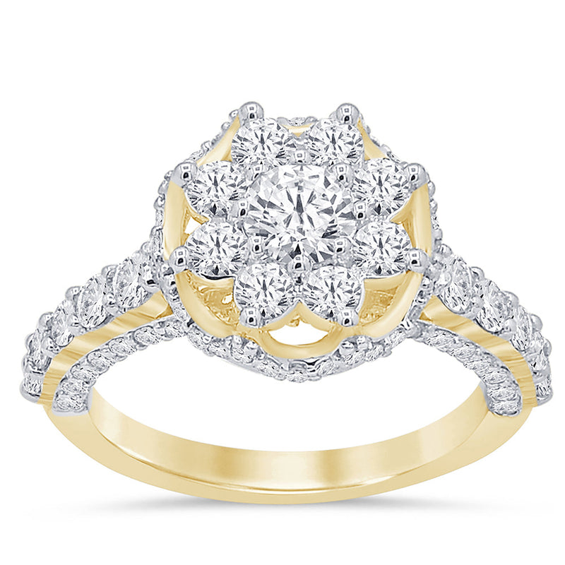 DIAMOND CLOSEOUT!   1.97ct G SI 14K Yellow Gold Engagement Ring