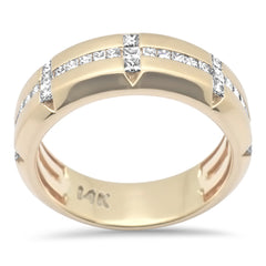 DIAMOND CLOSEOUT!  .73ct G SI 14K Yellow Gold Diamond Men's Band