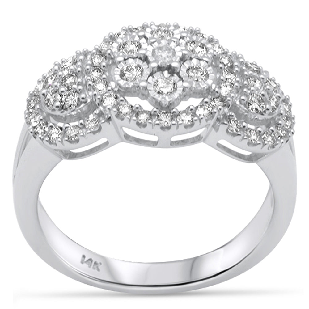 DIAMOND CLOSEOUT! .71ct G SI 14K White Gold Diamond Women's Ring Size 6.5