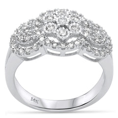 DIAMOND CLOSEOUT! .71ct G SI 14K White Gold Diamond Women's Ring Size 6.5